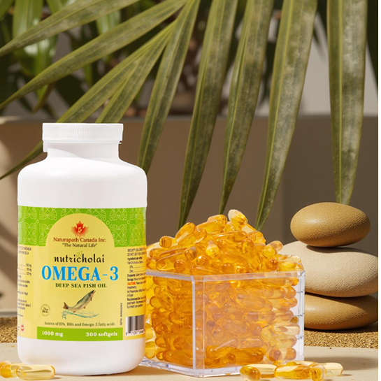 HALAL OMEGA-3 DEEP SEA FISH  OIL – 300 Softgels
